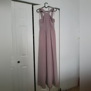 Lulu Full Length Dress with Criss-Cross Neckline - size Small